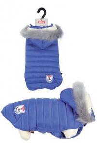 Obleček prošívaná bunda pro psy URBAN modrá 25cm Zolux