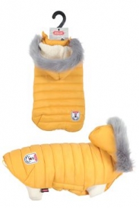 Obleček prošívaná bunda pro psy URBAN žlutá 25cm Zolux