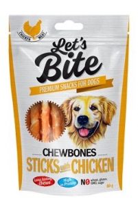 Brit Let's Bite Chewbones Sticks & Chicken 80g