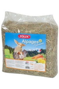 Seno Alpine Premium Mrkev/Pampeliška 1kg Zolux