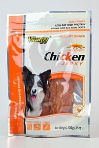 Wanpy Dog pochoutka Jerky Chicken Dry 100g