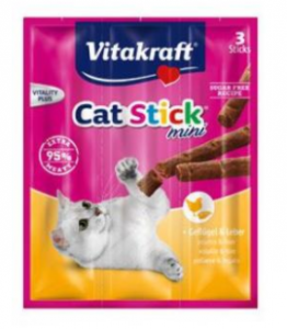 Vitakraft Cat pochoutka Stick mini Poultry/Liver 3ks