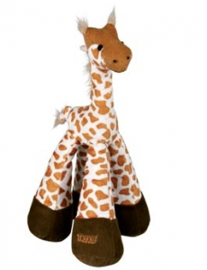 Hračka pes Žirafa pískací plyšová 33cm 