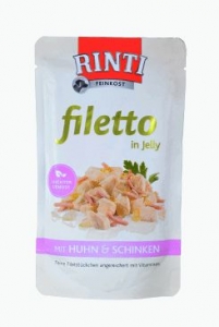Rinti Dog Filetto kapsa kuře+šunka v želé 125g