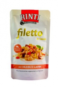 Rinti Dog Filetto kapsa kuře+jehně v omáčce 125g