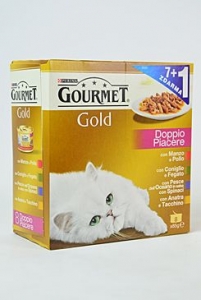 Gourmet Gold konzerva kočka Multi gril.k.Mix 7x85g+1ks