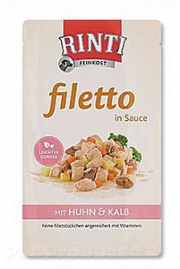Rinti Dog Filetto kapsa kuře+telecí v omáčce 125g