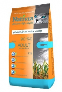 Nativia Cat Adult Salmon&Rice Active 10kg