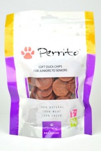 Perrito Soft Duck Chips pro štěňata a starší psy 100g