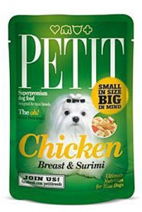 Petit Pouches Chicken Breast&Surimi 80g