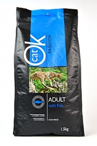 OK Cat Passion Adult Fish 1,5kg