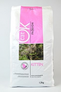 OK Cat Passion Kitten Chicken Rice 1,5kg