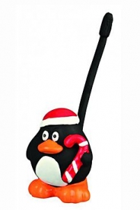 Vánoční Hračka pes Míč tučňák latex 18cm
