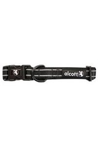 Obojek Alcott reflexní černá L 45-66cm 1ks