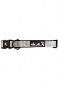 Obojek Alcott reflexní šedá S 25-35cm 1ks