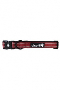 Obojek Alcott reflexní červená S 25-35cm 1ks