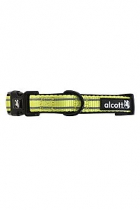 Obojek Alcott reflexní neon žlutá S 25-35cm 1ks