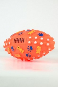 Hračka Pes Vinyl Míč Rugby Ball 13,5cm 1ks