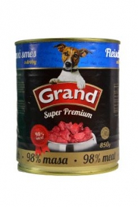 GRAND konzerva  Superpremium pes směs droby 850g