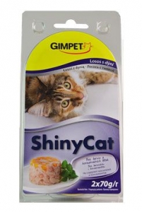 Gimpet kočka konzerva ShinyCat losos/dyně 2x70g