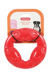 Hračka pes kruh TRP RING 14cm červená Zolux