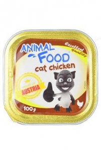 ANIMAL FOOD 100g konzerva paštika kočka kuře
