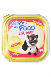 ANIMAL FOOD 100g konzerva paštika kočka hovězí