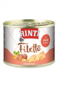 Rinti Dog Filetto konzerva kuře+hovězí v želé 210g