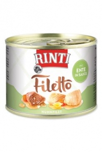 Rinti Dog Filetto konzerva kuře+kachna ve šťávě 210g
